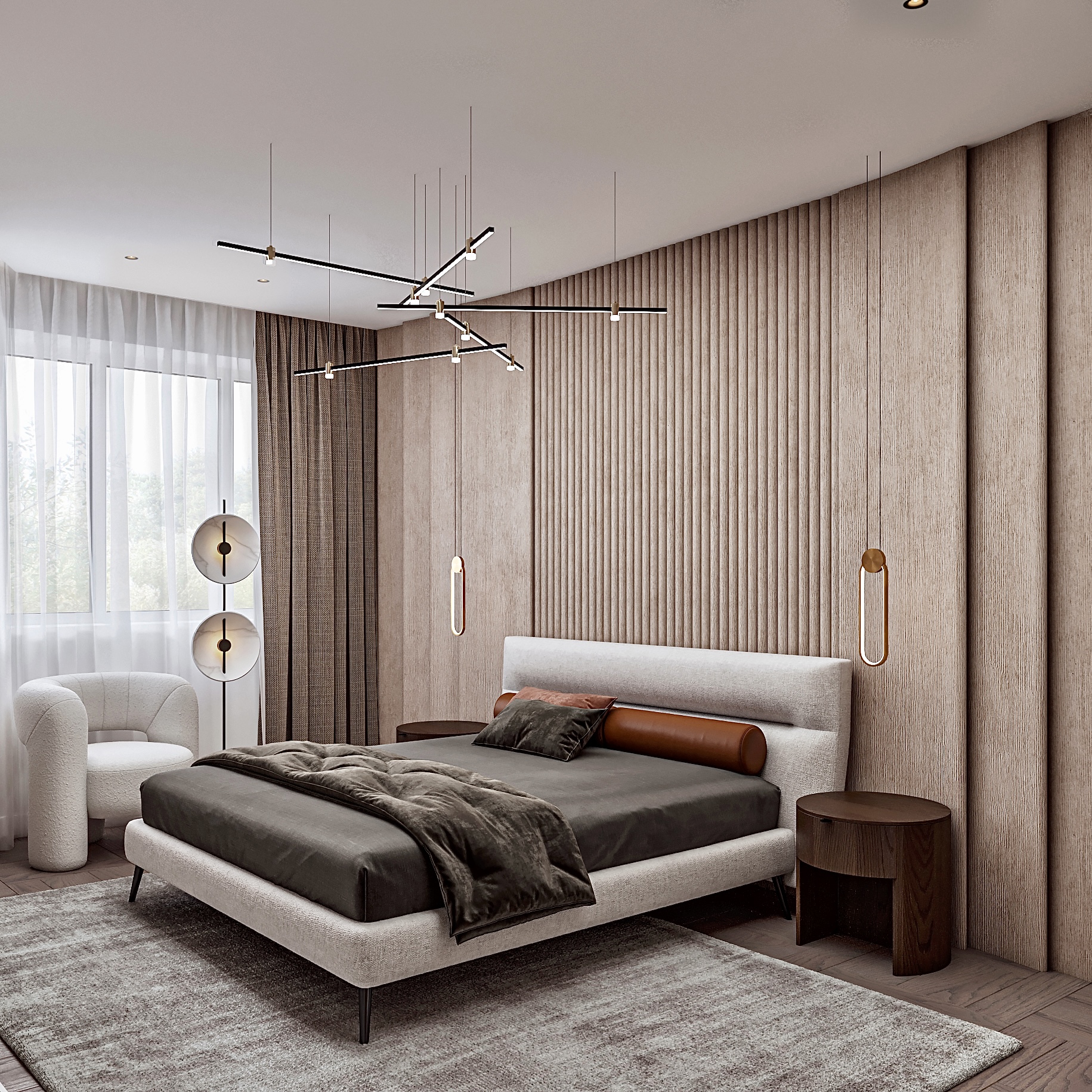 Дизайн-проект спальни в Санкт-Петербурге
