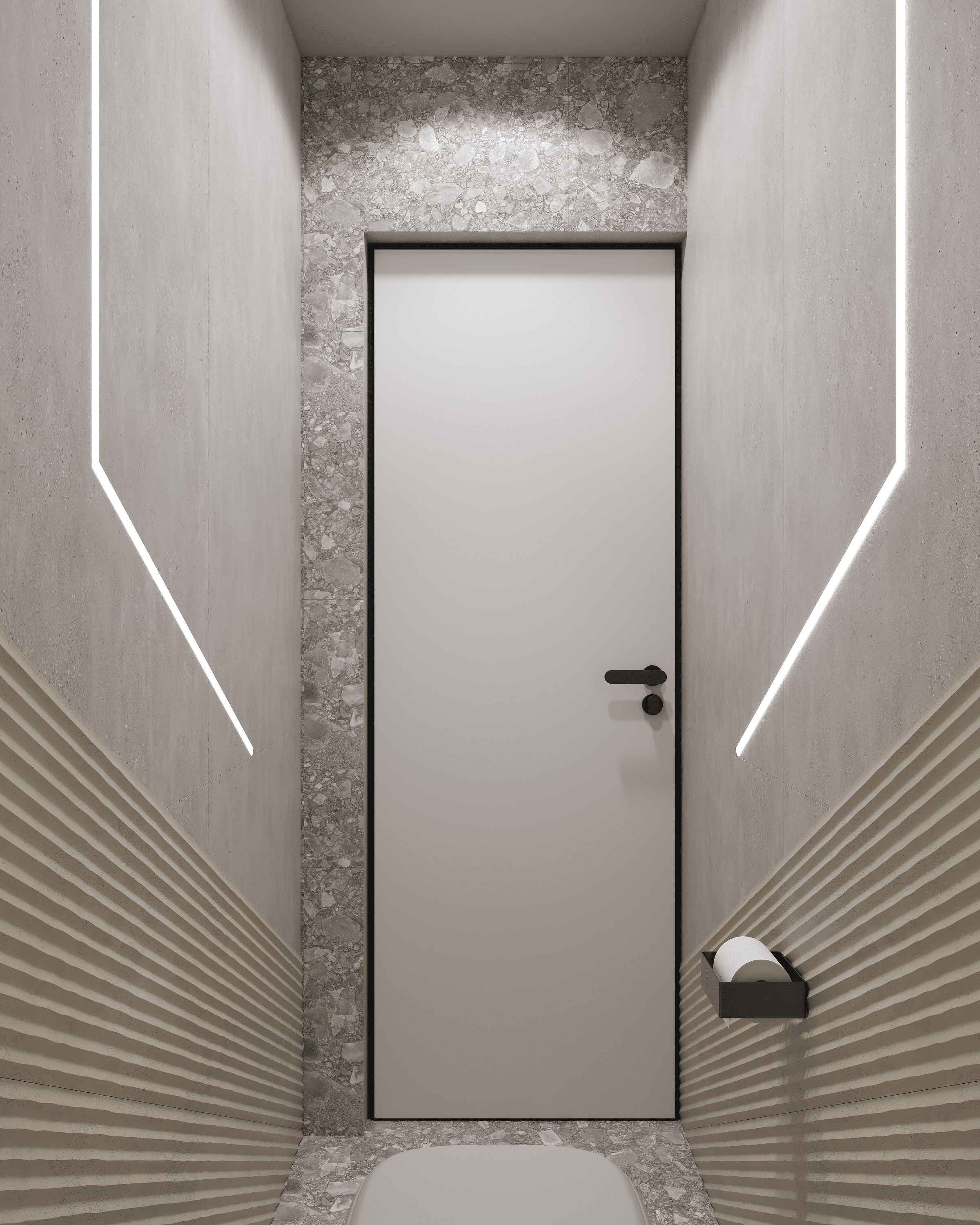 Дизайн-проект туалетной комнаты в Санкт-Петербурге